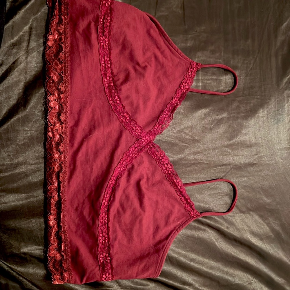 Maroon bralette